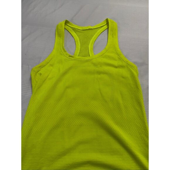 Lululemon Swiftly Tech Racerback Electric Lemon Tank Top Size 2 - Picture 2 of 7